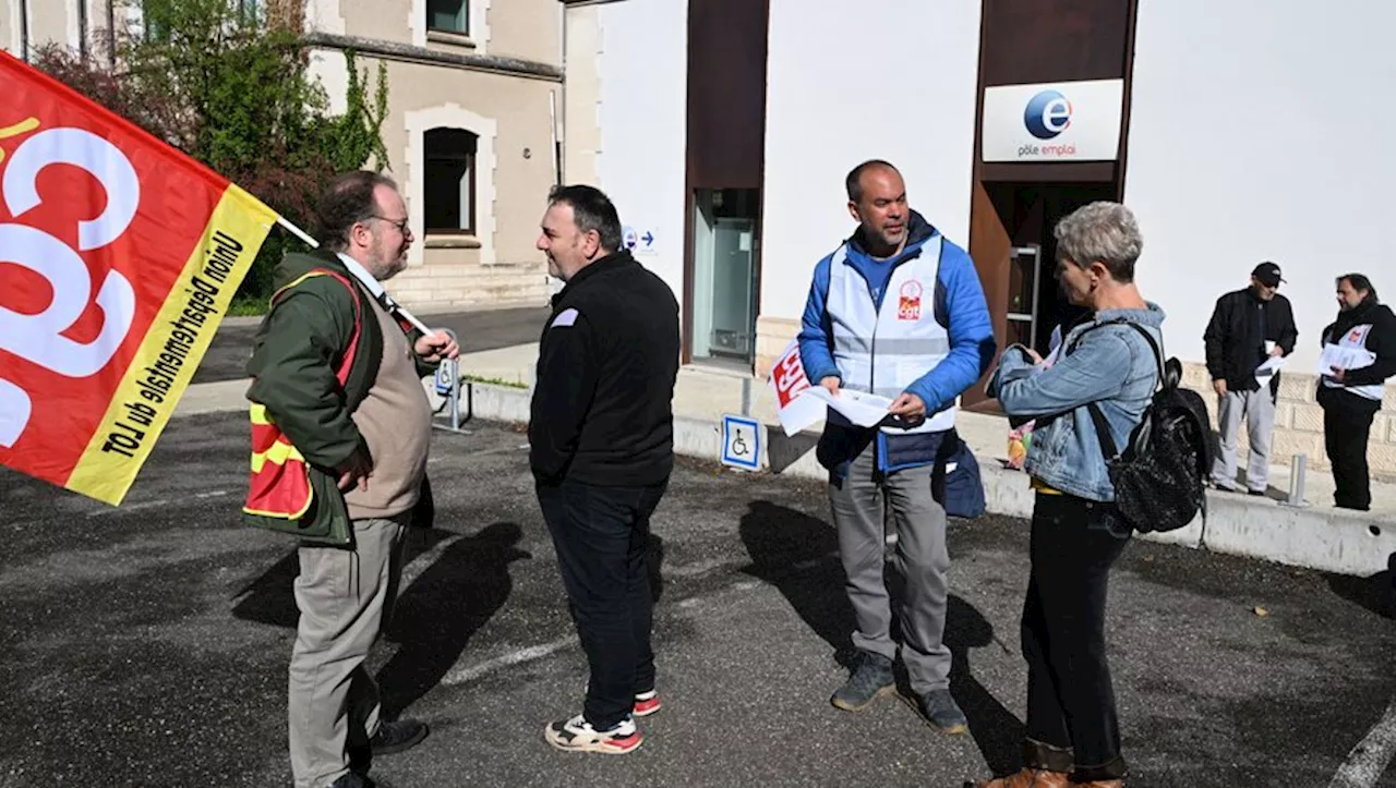 Mobilisation à Cahors pour dénoncer la privatisation de la gestion du chômage