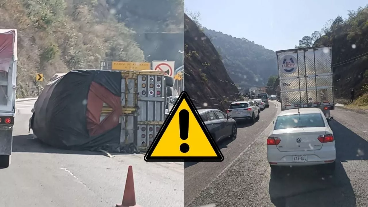 3 accidentes en Cumbres de Maltrata; cierran autopista Puebla - Orizaba con dirección a Veracruz