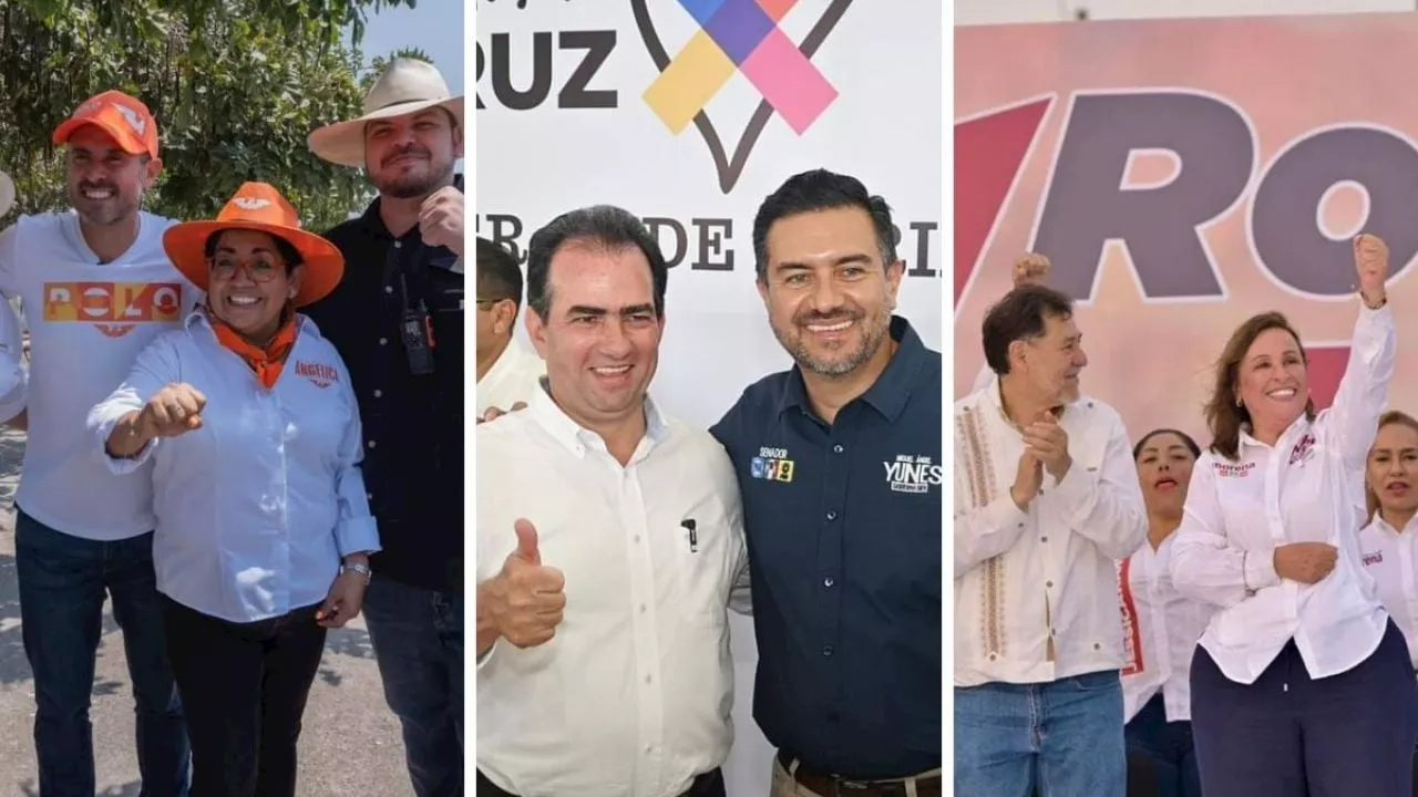 ¿Quiénes acompañaron a Rocío Nahle, Pepe Yunes y Polo en arranque de campaña?