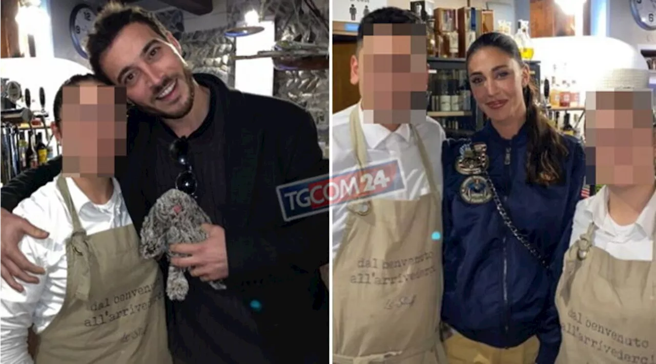 Pace fatta tra Belen e Antonino Spinalbese, in trattoria insieme