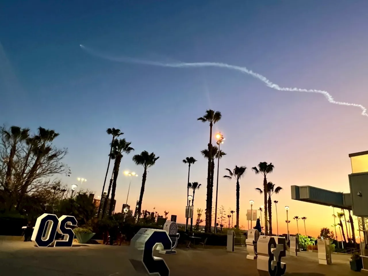 SpaceX launch sets off show over California skies