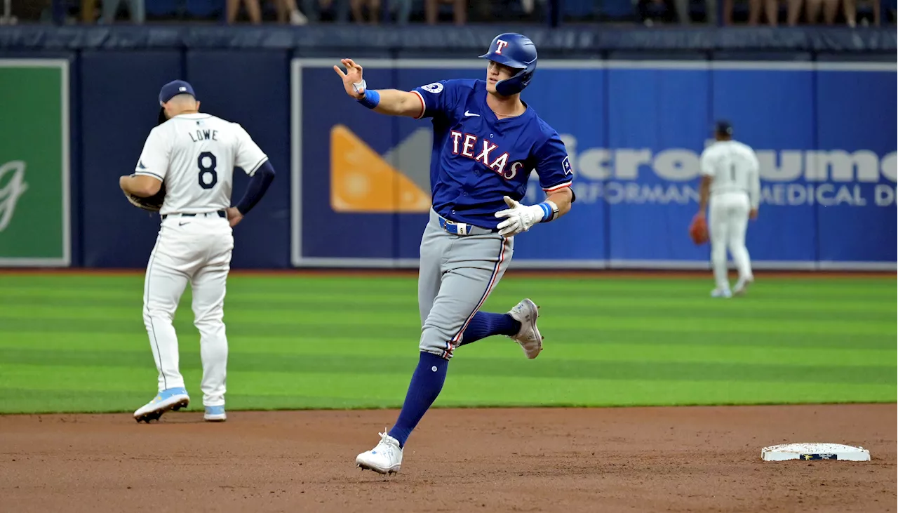 Josh Jung, Adolis García homer to power Rangers to rout of Rays