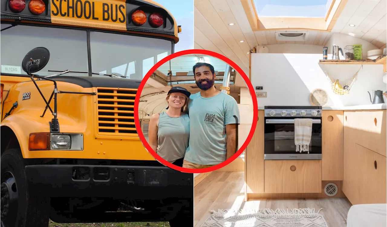 This Couple Converts School Bus into Tiny Home