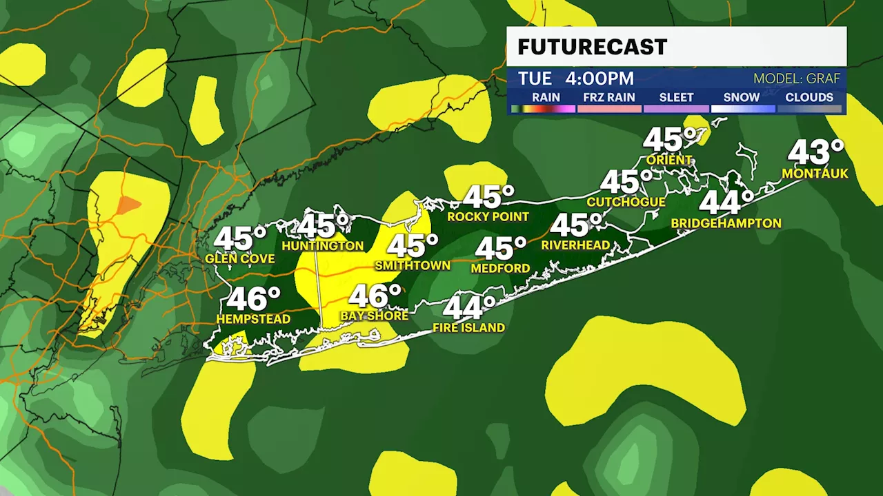 STORM WATCH: Wet weather through Thursday with highs near 50