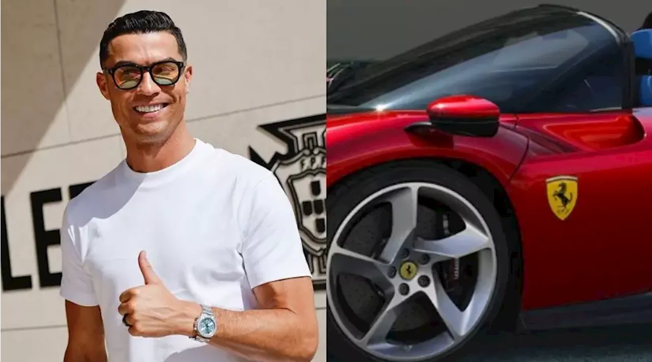 ¡Puro lujo! Cristiano Ronaldo dejó ver su nuevo Ferrari de más de $8.000 millones