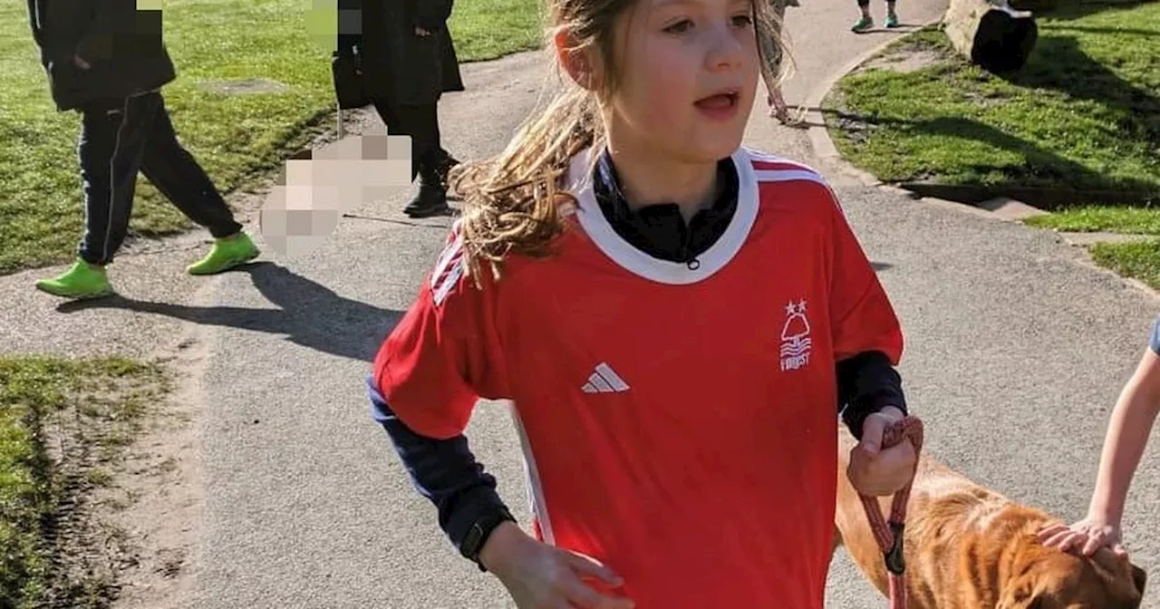 Nine-year-old girl completes triathlon to raise funds for cousin's brain injury