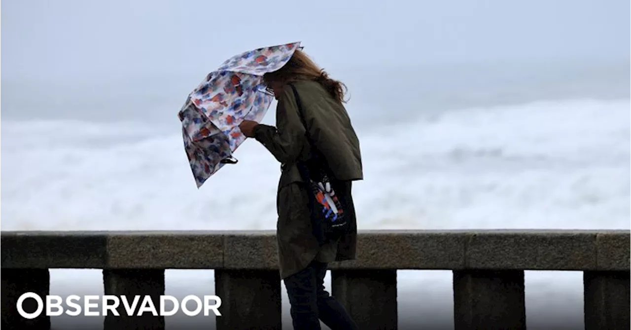 Porto, Vila Real, Viana do Castelo e Braga em aviso amarelo devido à chuva e vento