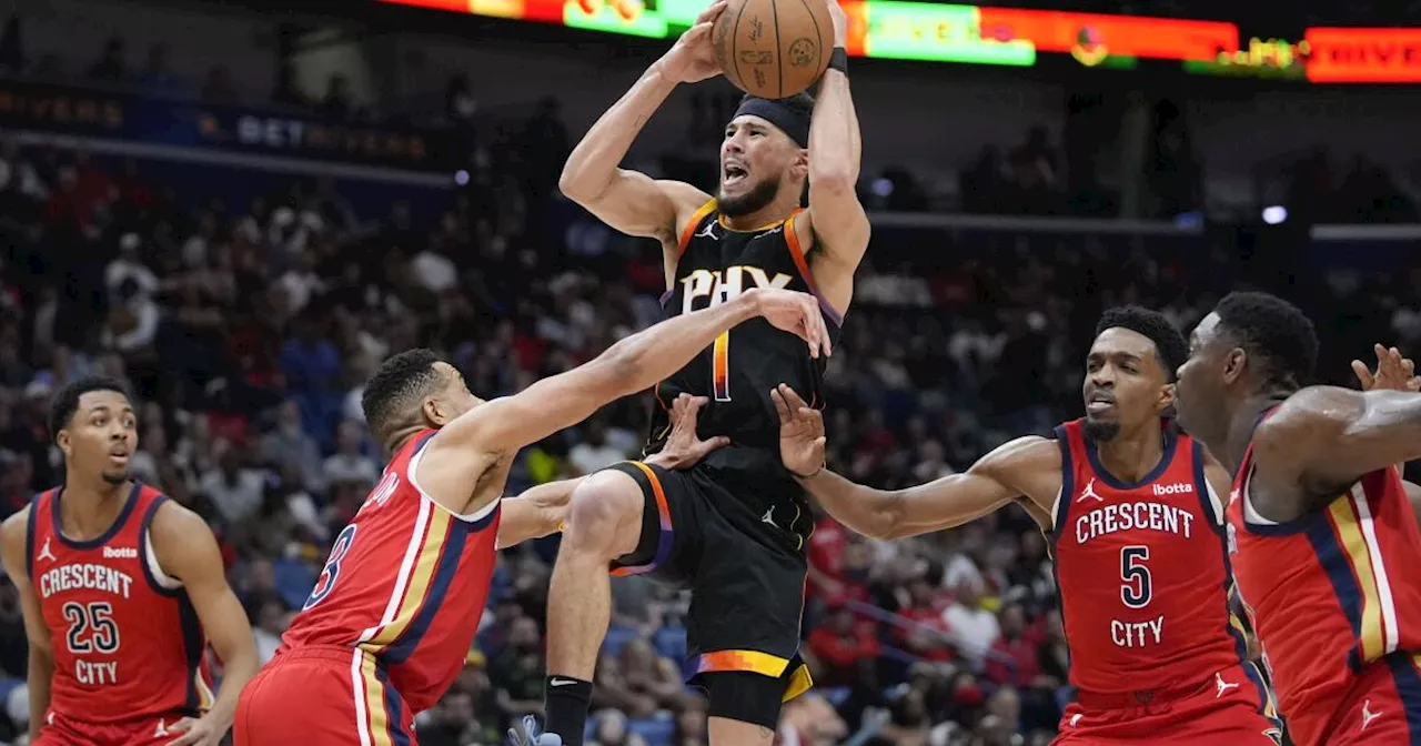 Devin Booker emboca 52 y los Suns derrotan 124-111 a los Pelicans