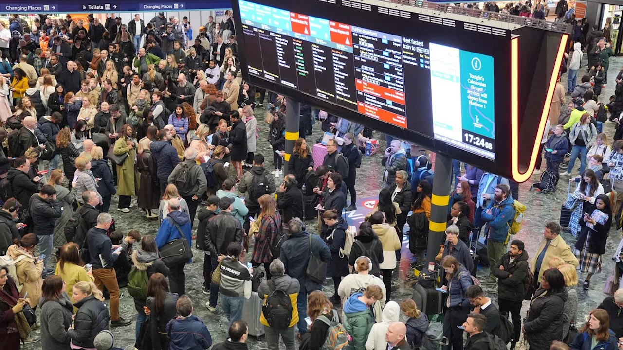 Frustrated train passengers left stranded after London Euston signal failure