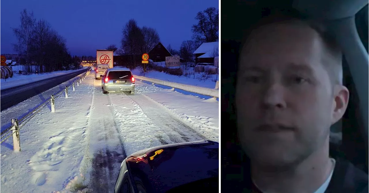 Långa köer på E20 efter olyckor