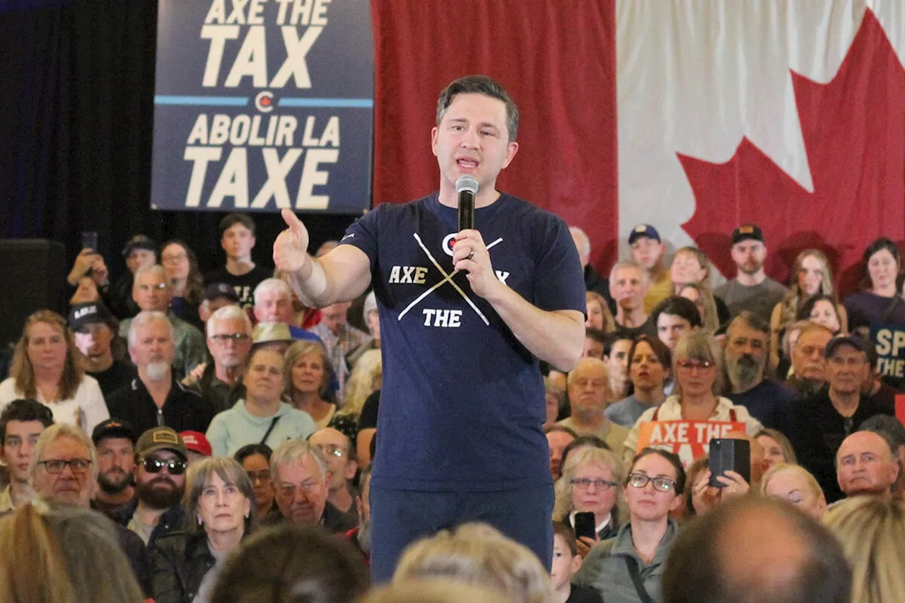 Conservative leader Poilievre rallies B.C. crowd against carbon tax