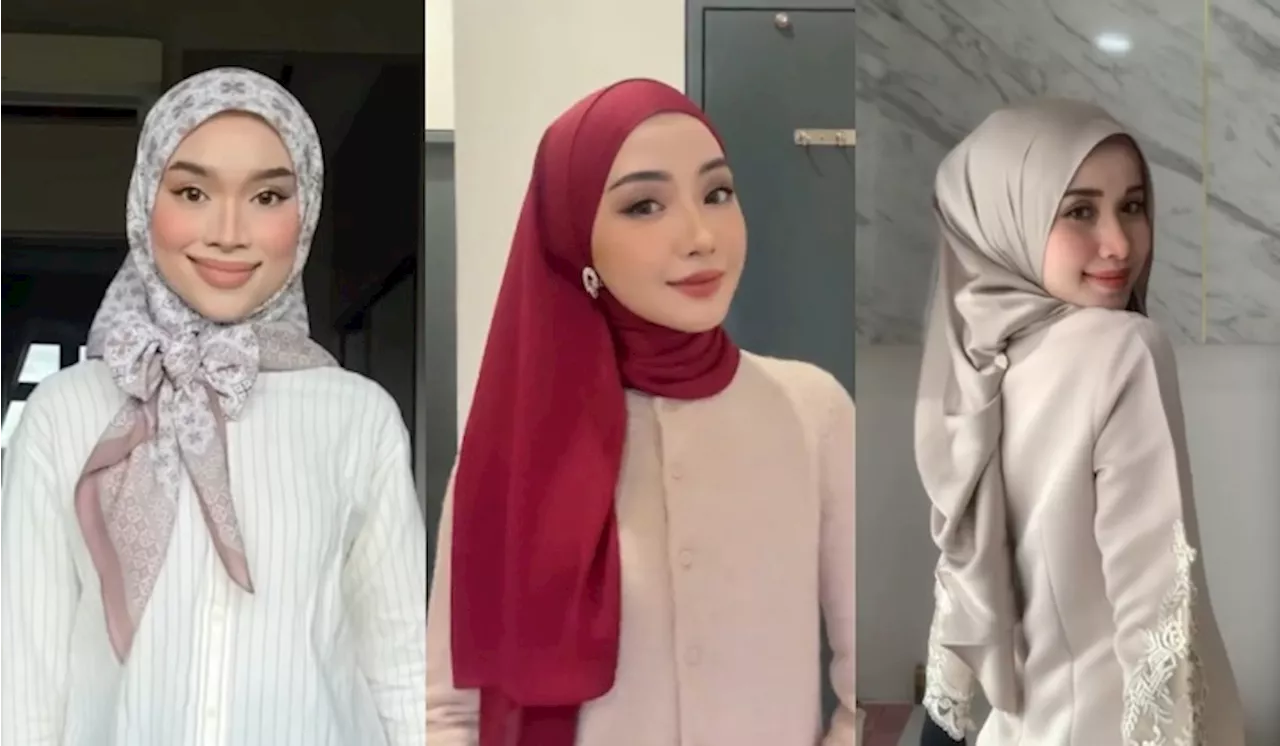 [Video] Ini Kompilasi Tutorial Tudung Shawl & Bawal Anda Boleh Cuba Sempena Aidilfitri 2024!