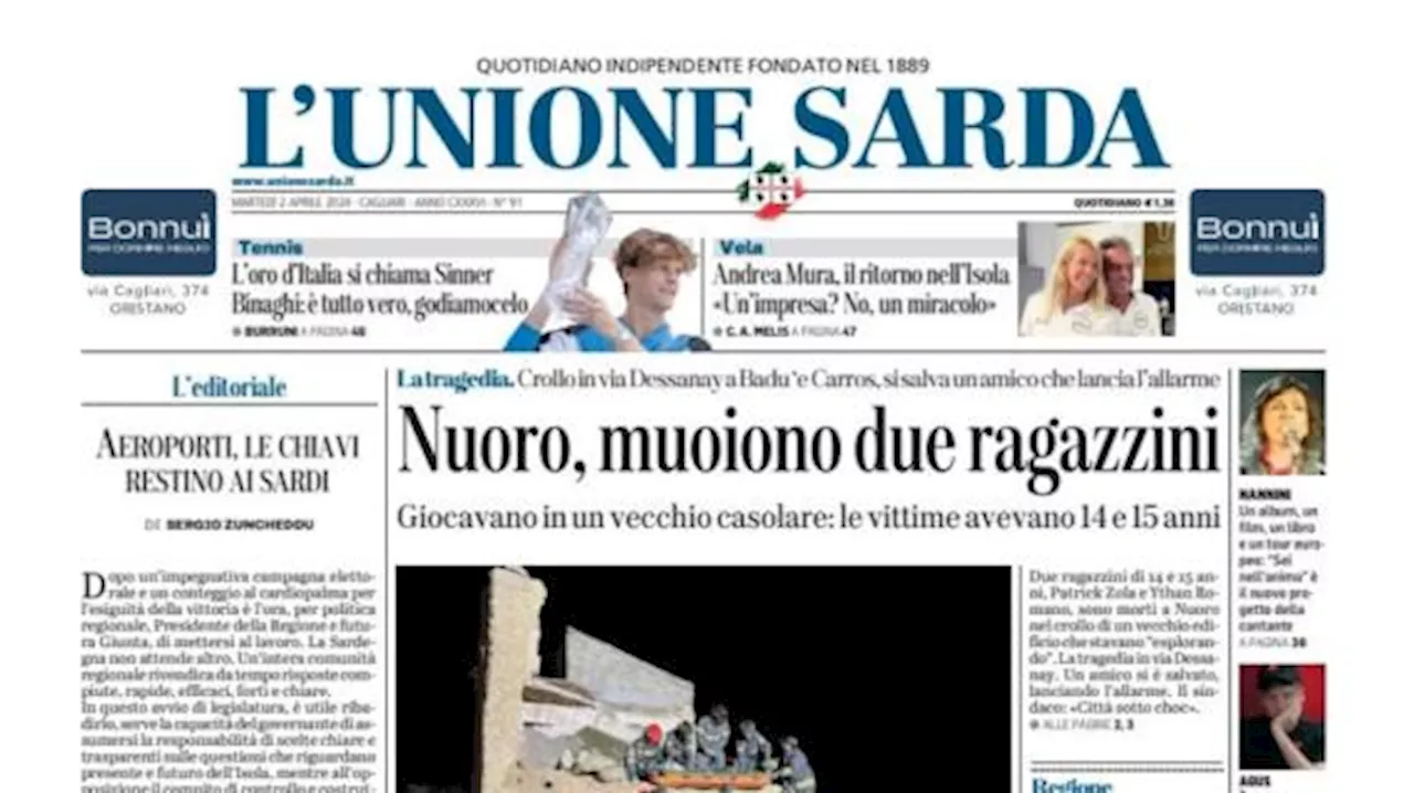 L'Unione Sarda: 'Cagliari, solo un pareggio: la sfida salvezza finisce 1-1'