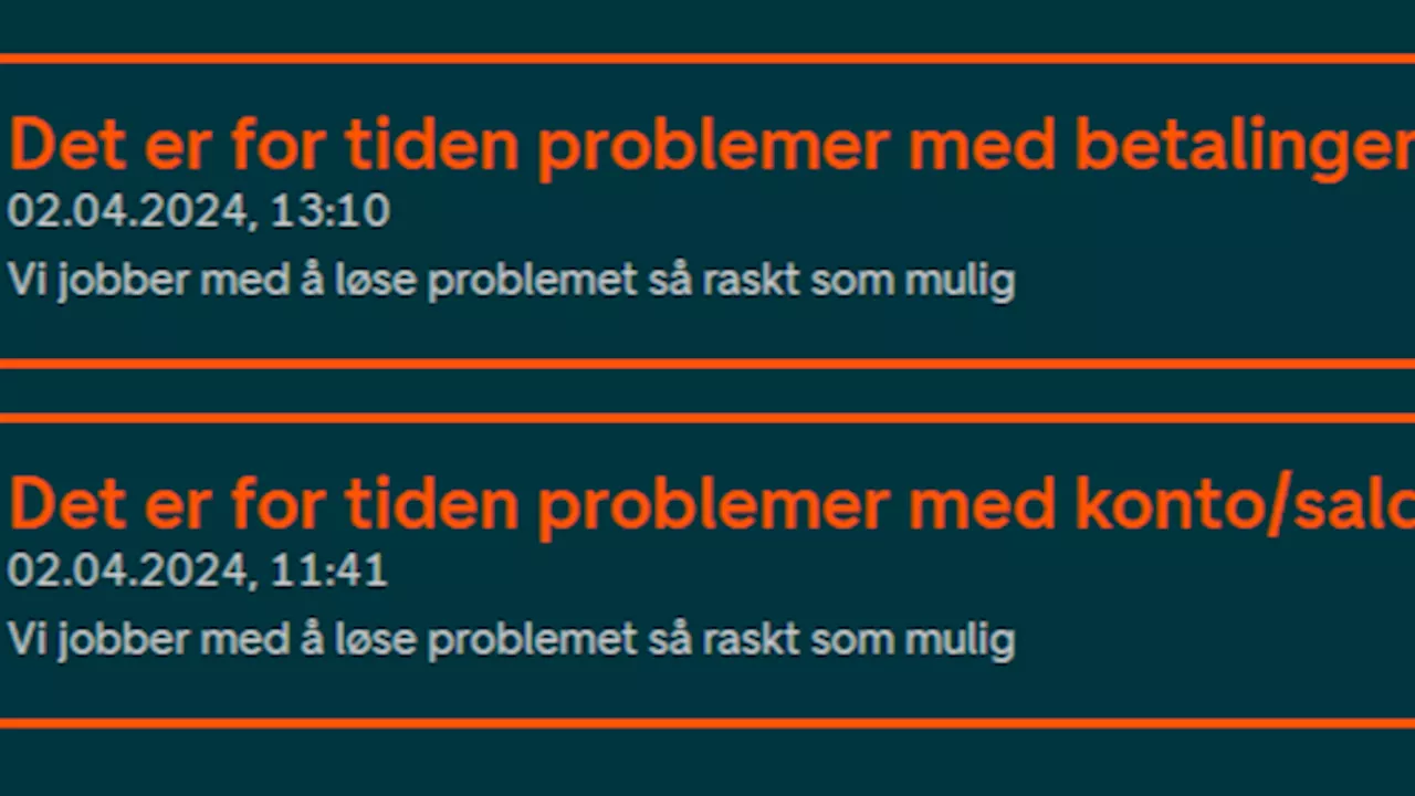 DNB og BankID har innloggingsproblemer