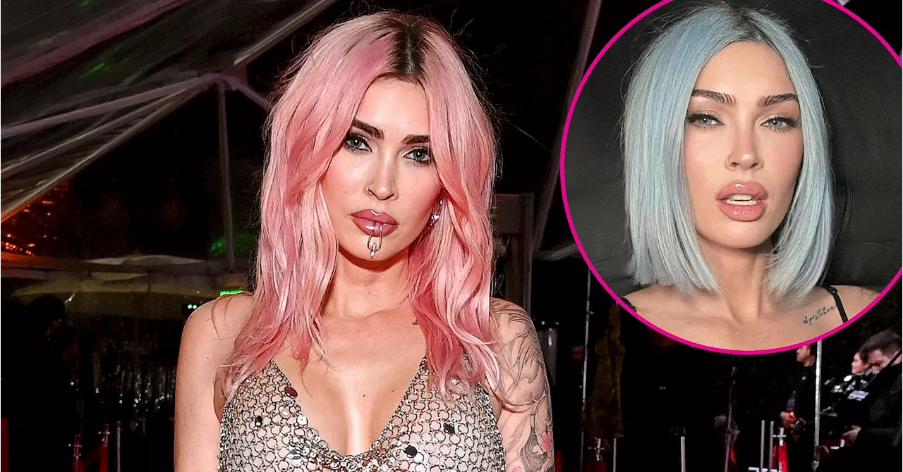 Megan Fox Unveils Another Major Hair Makeover: See Her Icy Blue 'Do