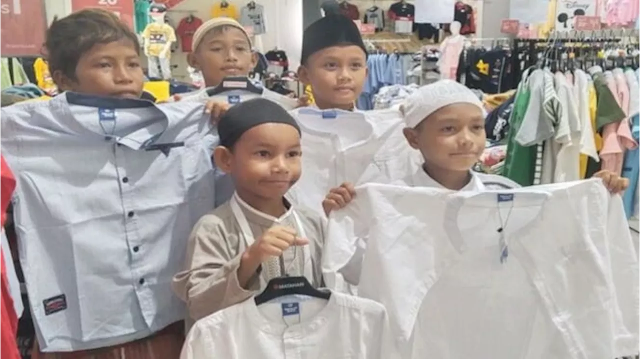 Pertamina Ajak Anak Yatim di Wilayah Timur Indonesia Beli Baju Lebaran 2024