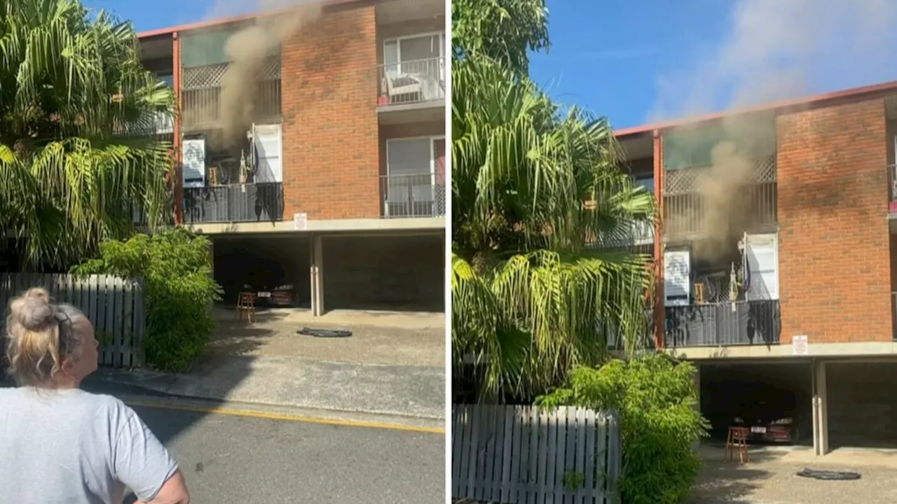 Two fighting for life, three suffer from smoke inhalation after unit explosion in New Farm, Brisbane