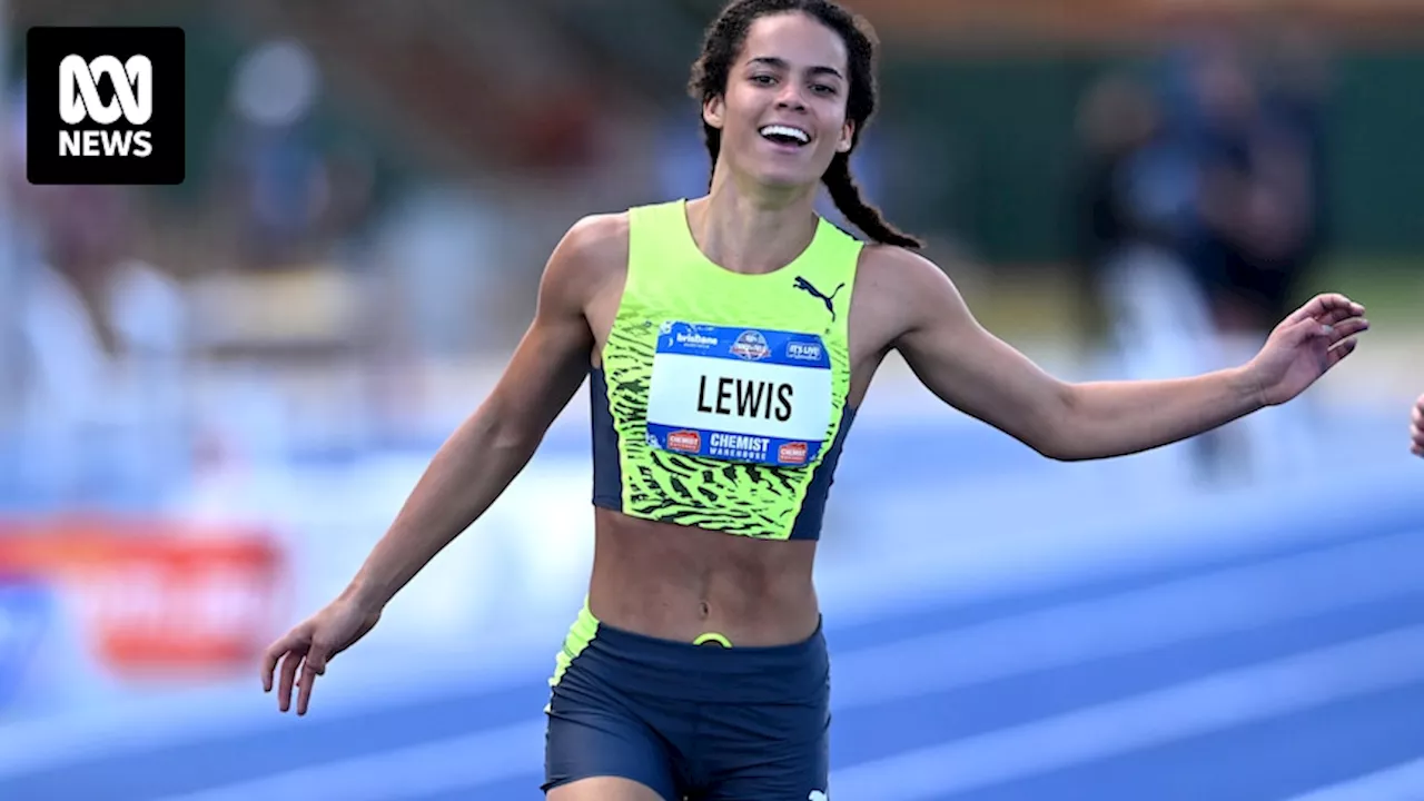 Australian sprinter Torrie Lewis wins her Diamond League debut in the women's 200m, beating Sha'Carri Richardson