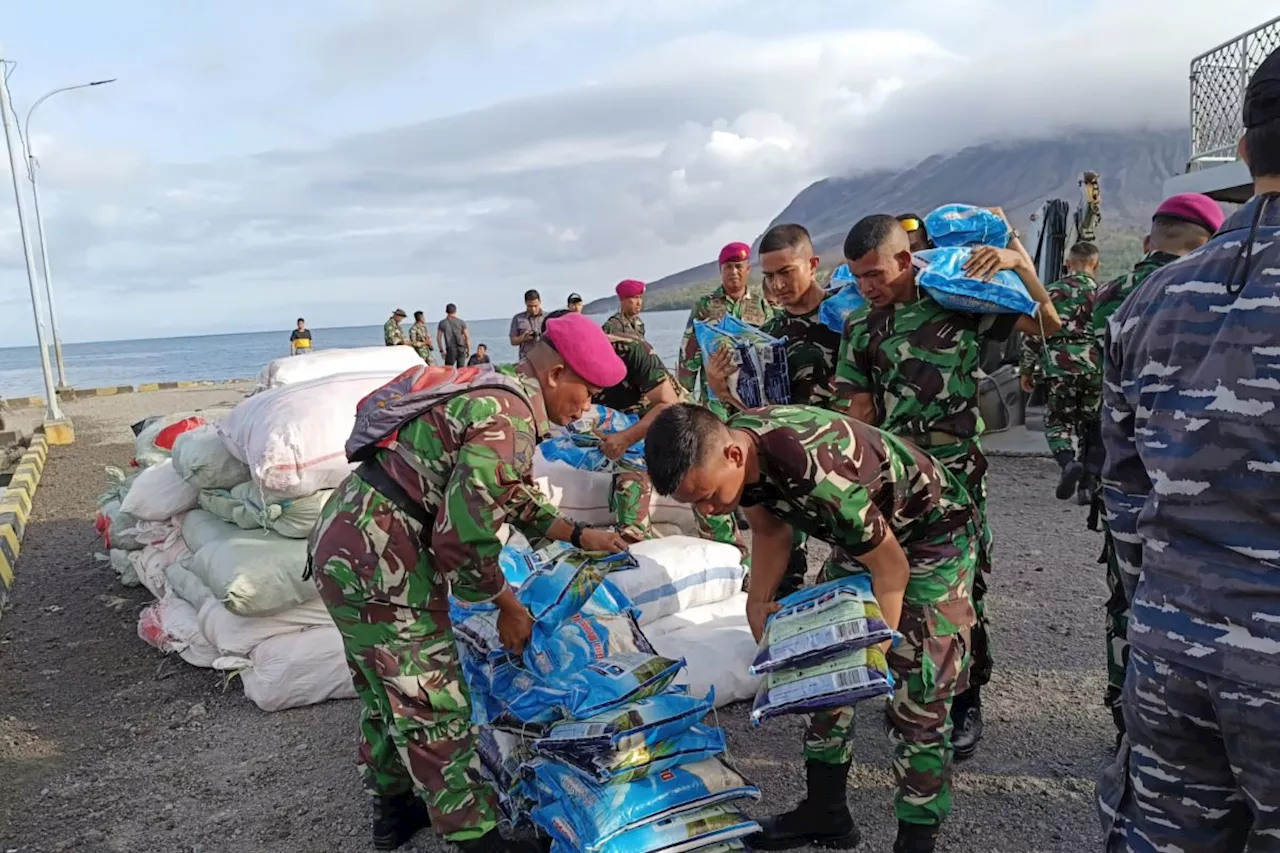 Kemensos gandeng TNI AL salurkan bantuan korban erupsi Gunung Ruang