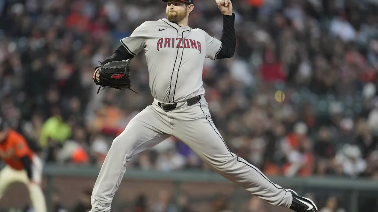 Jordan Montgomery wins in debut, Diamondbacks get 22 hits in 17-1 win over Giants