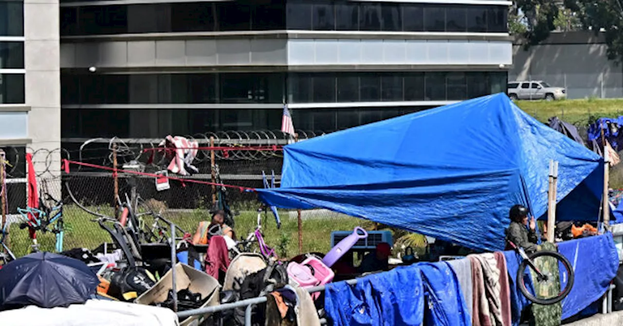 Homeless Los Angeles Man Constructs House on the Side of the Freeway