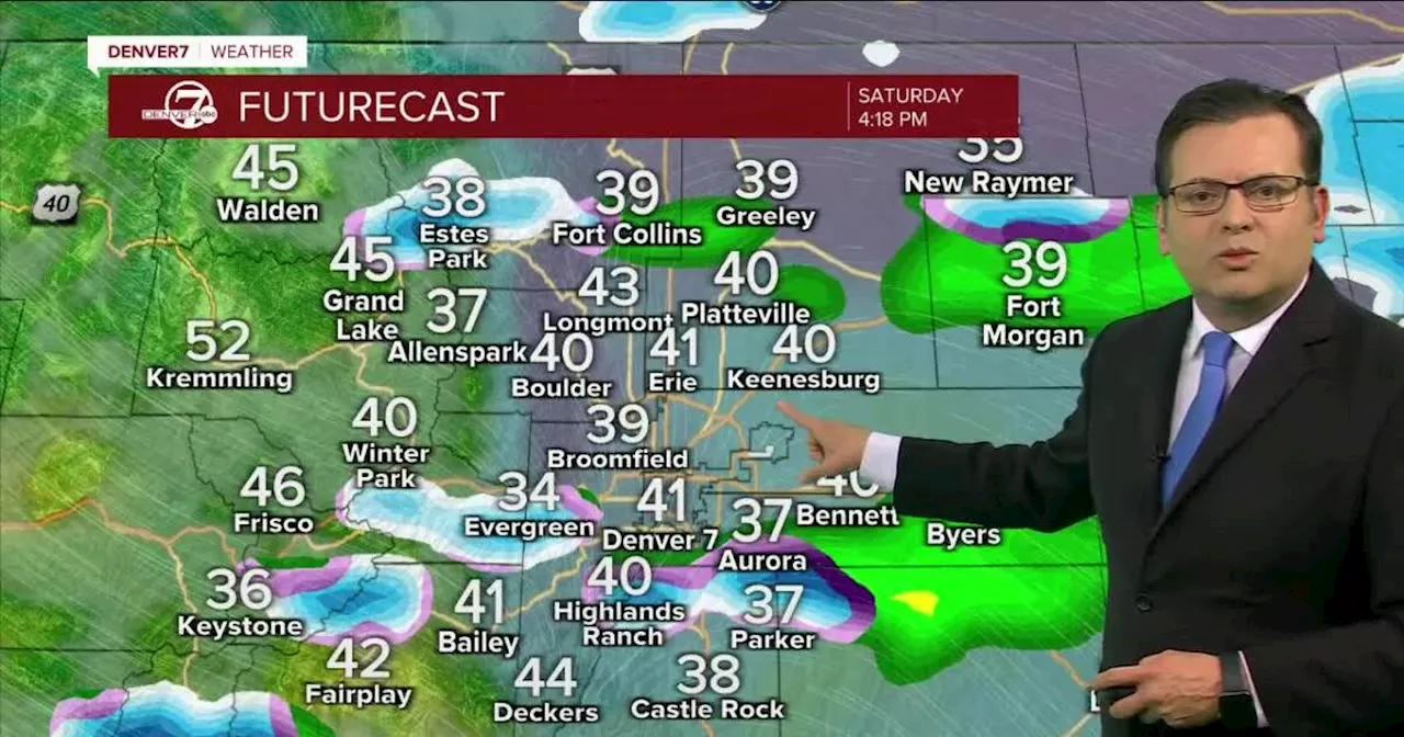 Snow tapers off Saturday morning, scattered afternoon rain then a warmup Sunday