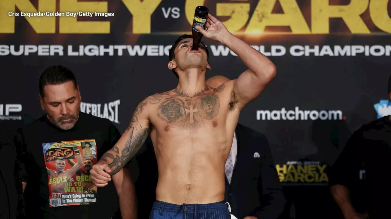 Boxer Ryan Garcia chugs beer, misses weight ahead of fight vs. Devin Haney