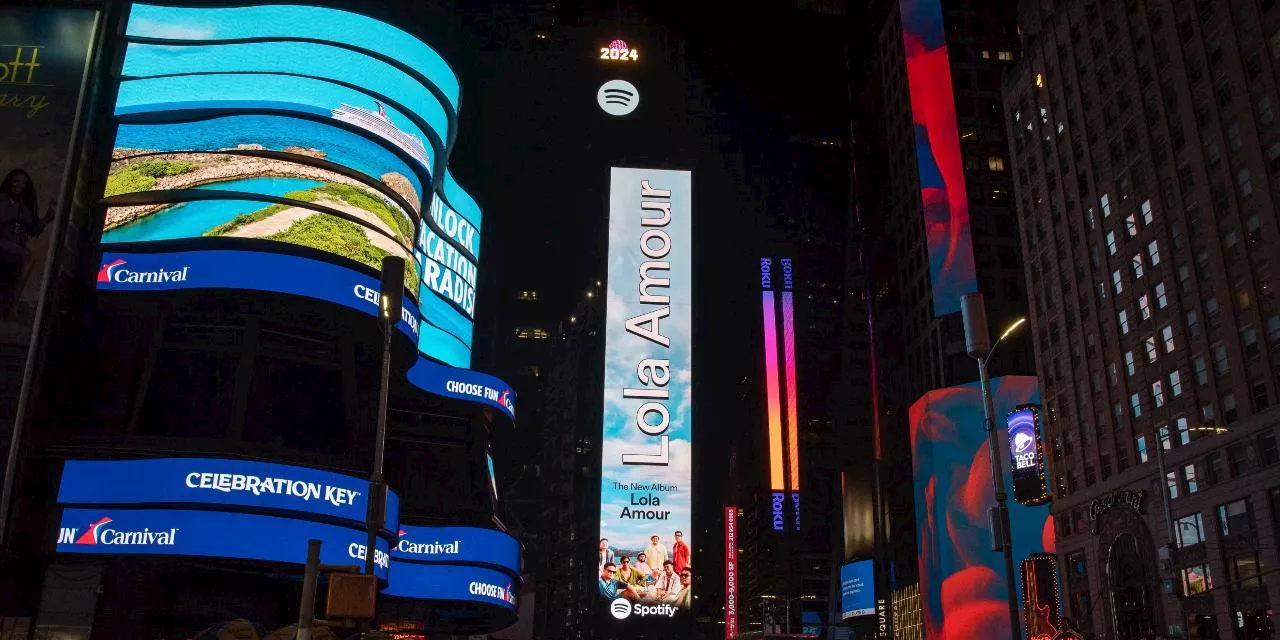 Lola Amour gets featured in Times Square billboard