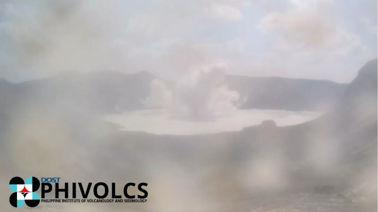 PHIVOLCS reports two phreatic eruptions at Taal Volcano