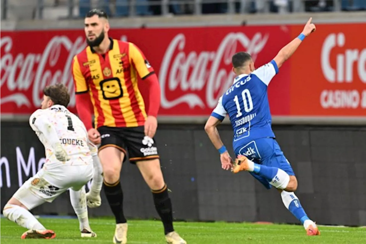 KV Mechelen gaat onderuit op het veld van AA Gent, dat gouden zaak doet in Europe Play-offs