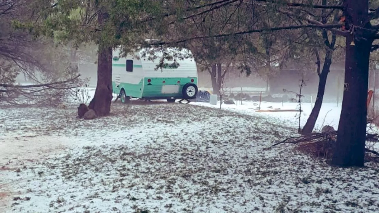 VIDEO: captan fuerte granizada en Huasca de Ocampo