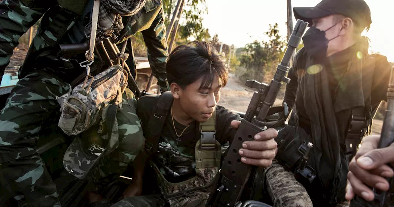 Myanmar sees fighting on Thai border as rebels target junta troops causing civilians to flee