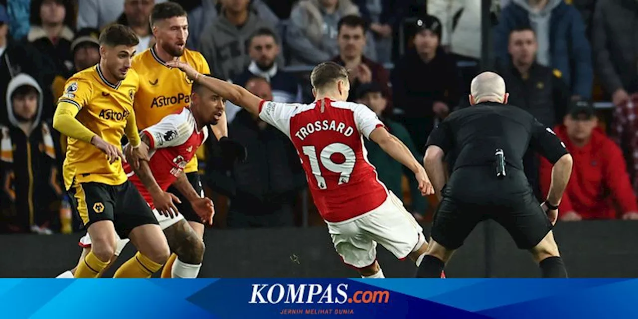 Hasil Wolves Vs Arsenal, Gol Pengujung Babak Bawa Gunners ke Puncak