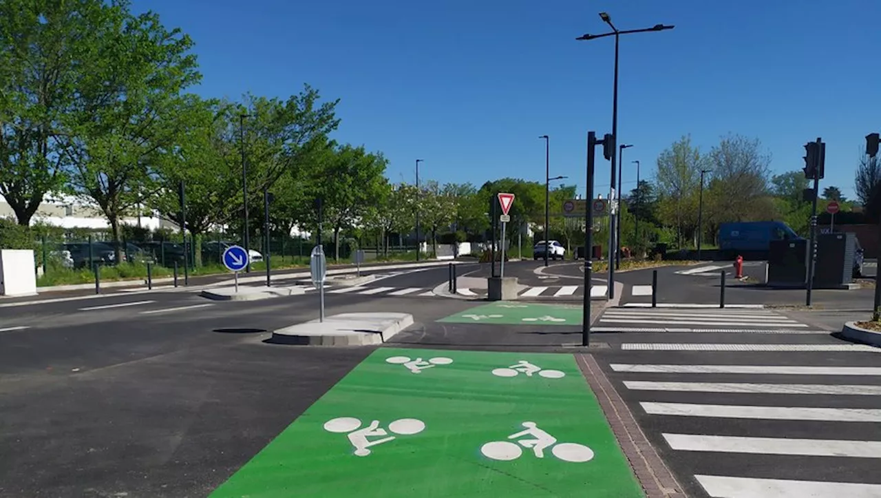 Toulouse : une piste cyclable bidirectionnelle voit le jour avenue des Herbettes