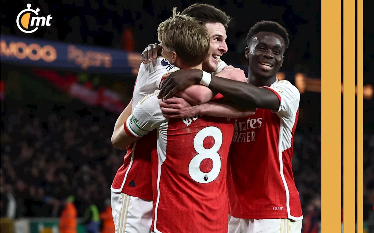 Arsenal recupera el liderato de la Premier League tras vencer al Wolverhampton