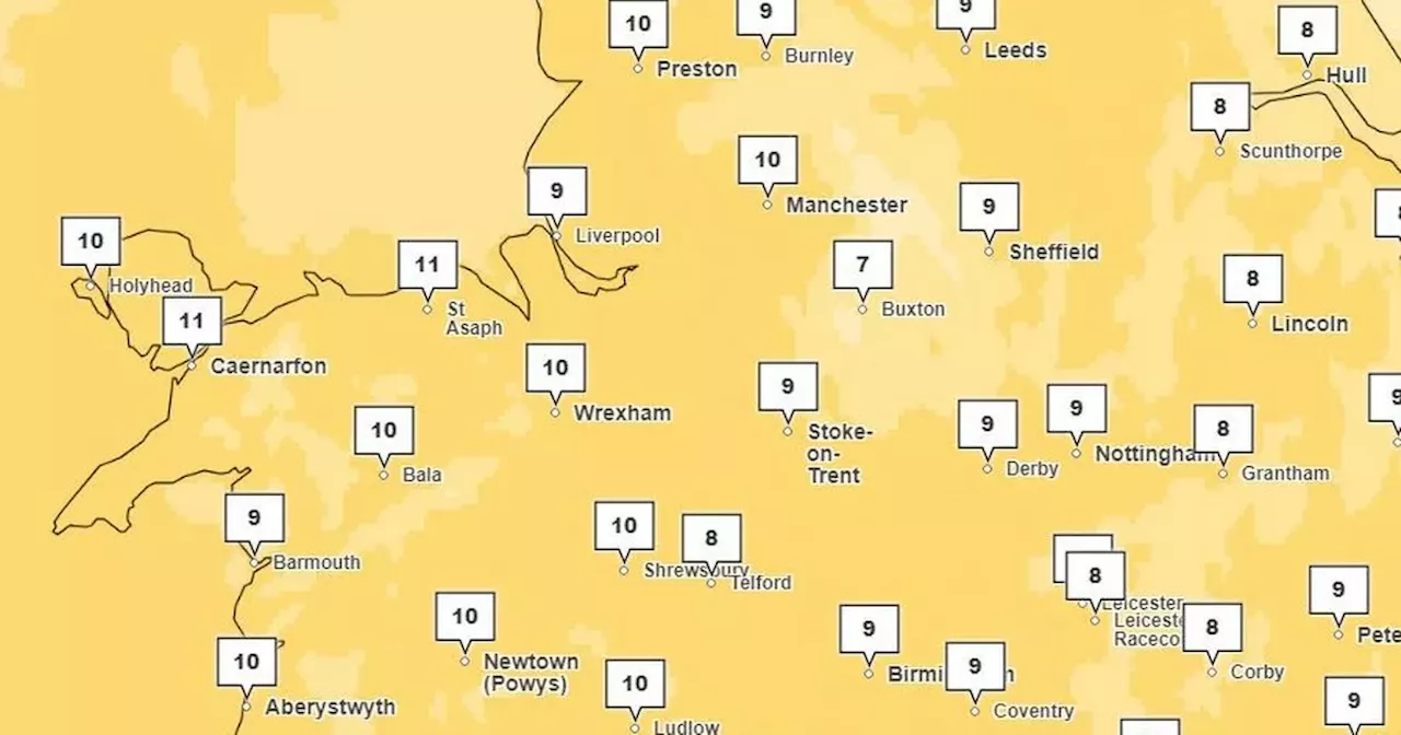 Weather maps show surprising Greater Manchester temperature predictions