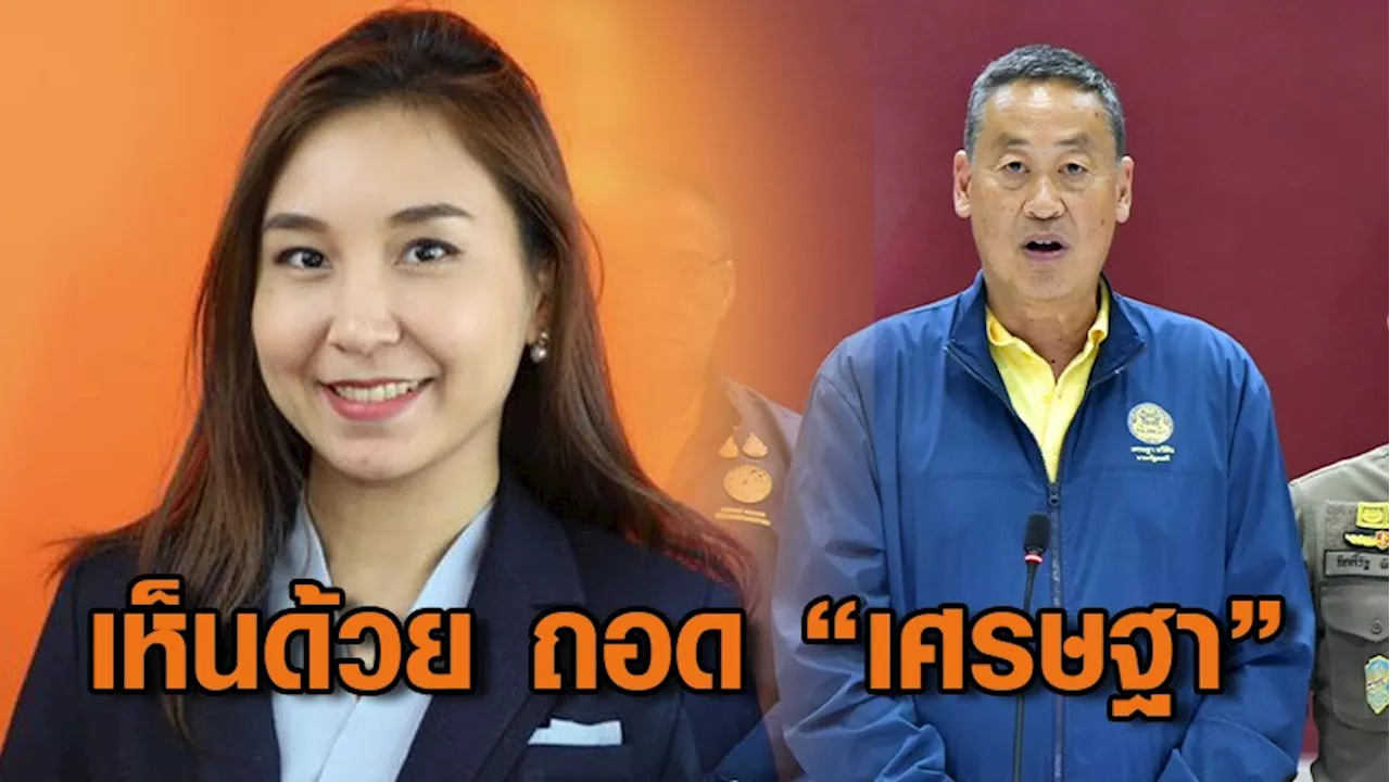 'ศิริกัญญา' เห็นด้วย ถอด “เศรษฐา” รมว.คลัง มีชื่อ 'พิชัย' นั่งโผขุนคลังฟูลไทม์ จี้ รมต.หน้าใหม่ เริ่มทํางานทันที