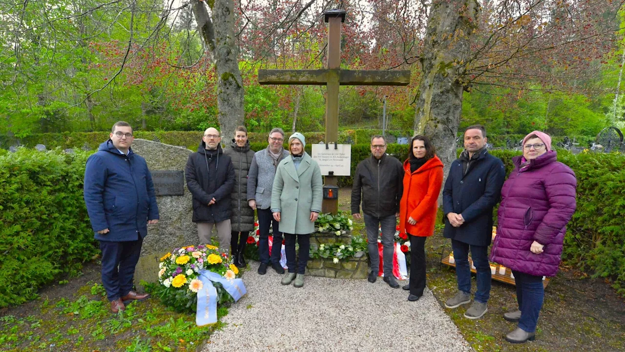 Erinnerungen an die Opfer des St. Aegyder Konzentrationslagers