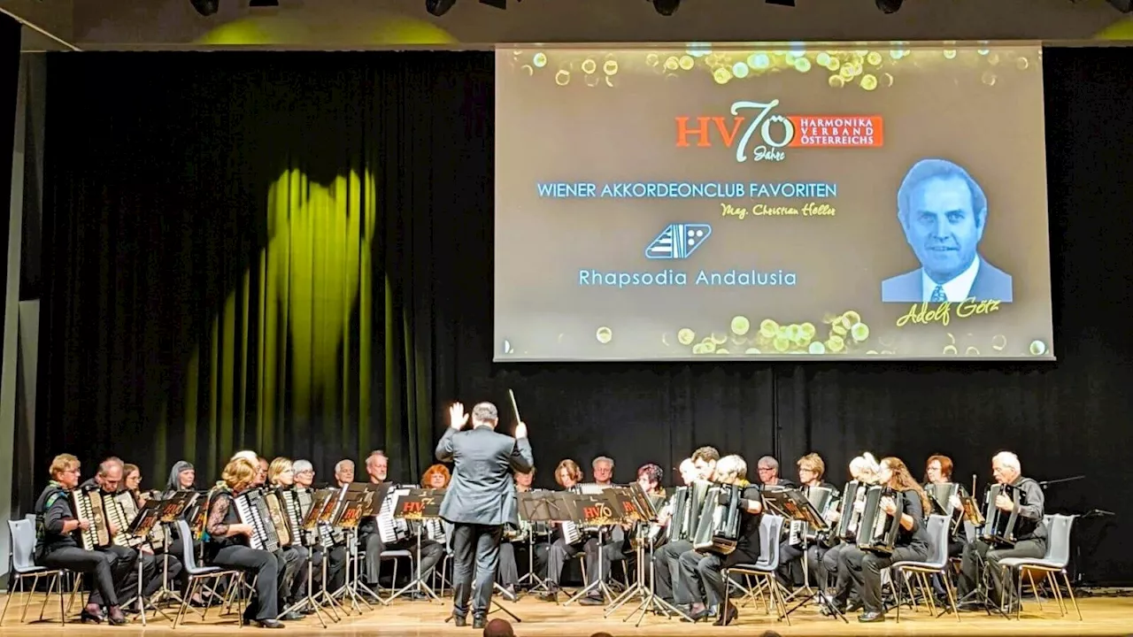 Harmonikaverband feierte 70er in Perchtoldsdorf