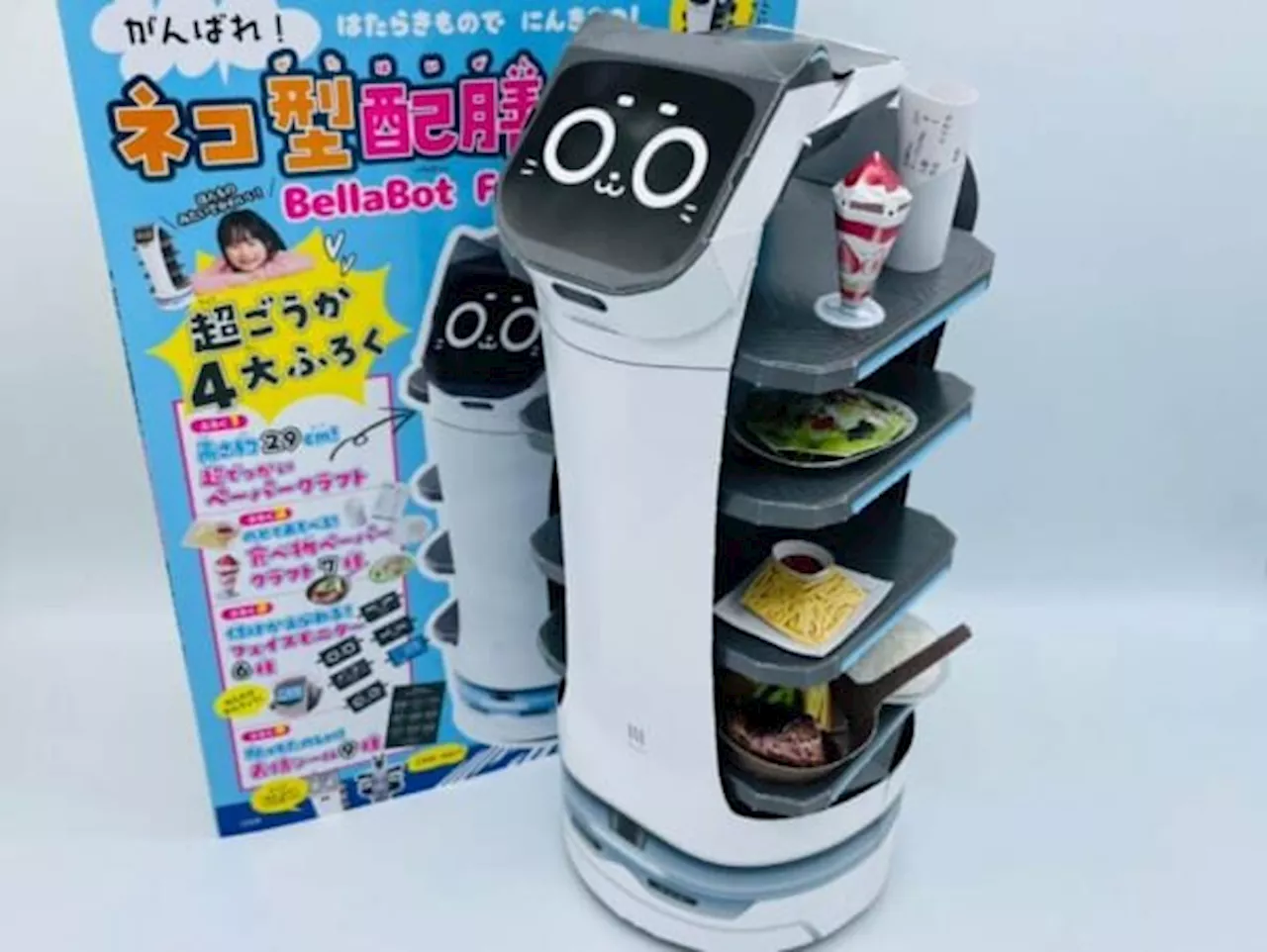 猫型配膳ロボット「ベラボット」のペーパークラフトに挑戦 大人でもかかった時間はなんと2時間！（2024年4月20日）｜BIGLOBEニュース