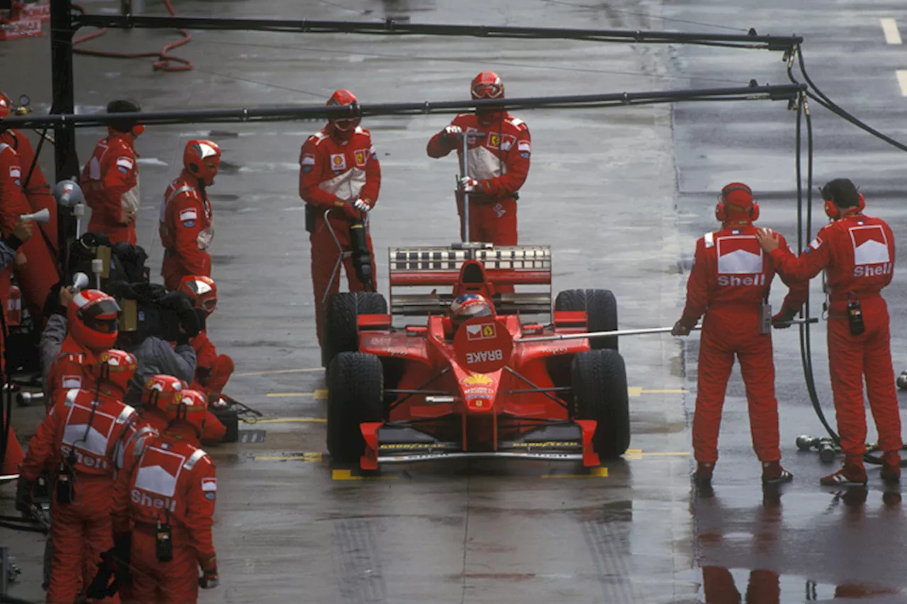 Michael Schumacher: Ferrari-GP-Sieg in der Boxengasse