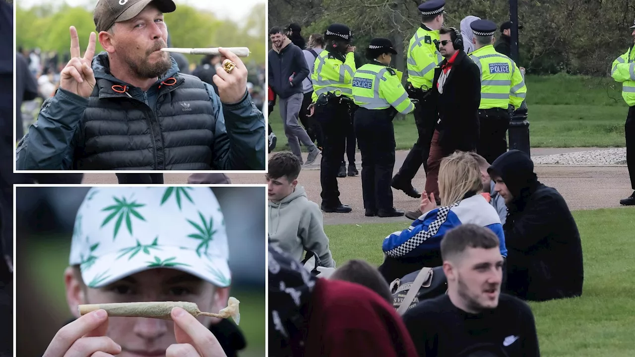 420 Hyde Park: Crowds gather in central London to smoke pot in annual protest against strict drug laws...