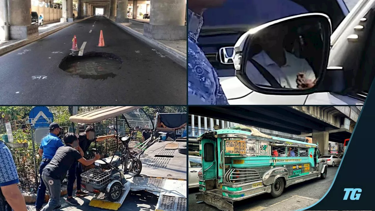 ICYMI: Pasay sinkhole, fines for e-trikes suspended, PBA player tries to bribe traffic enforcer