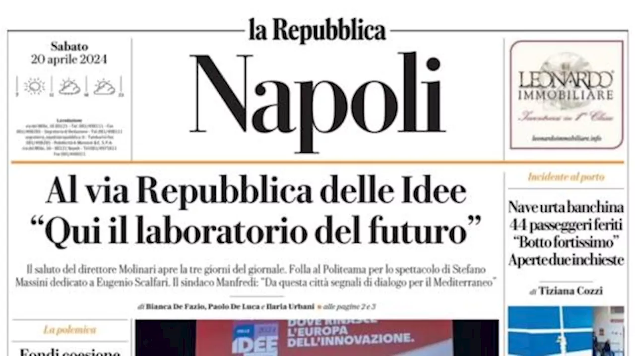 La Repubblica-Napoli: 'Il Napoli al bivio Champions con Osimhen e 4mila tifosi'