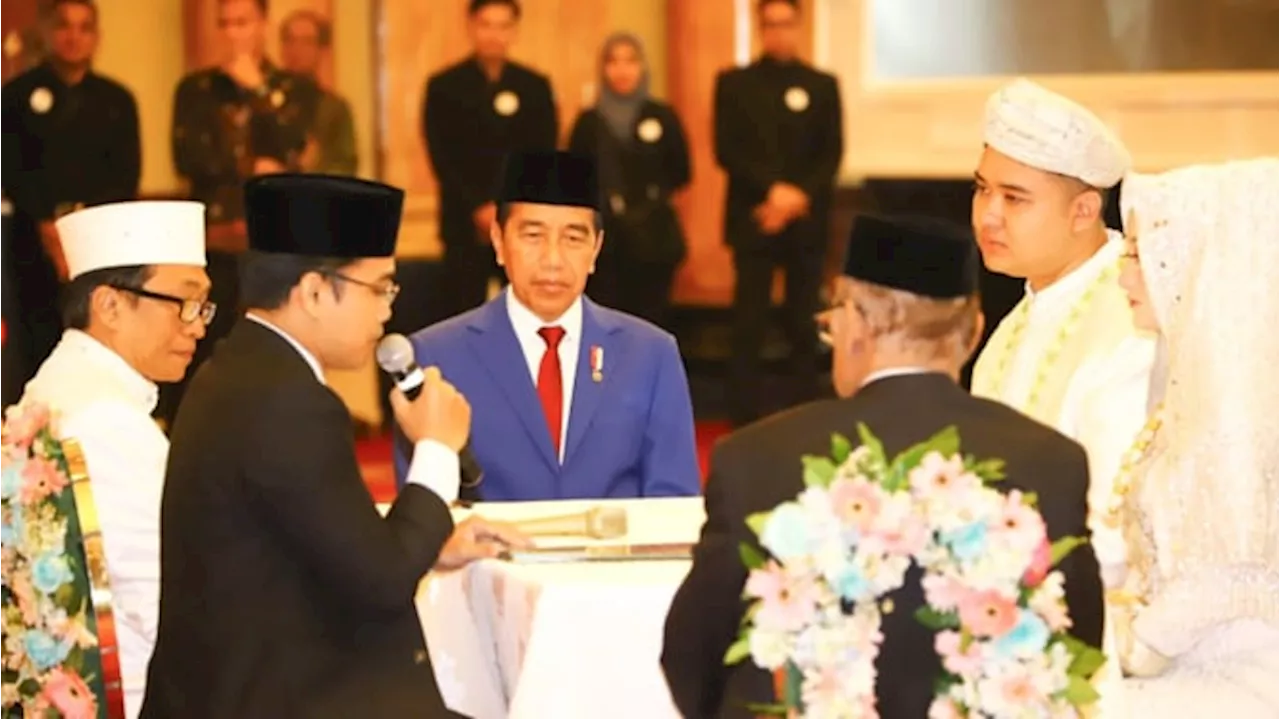 Momen Presiden Joko Widodo jadi Saksi Nikah Anak Wamenaker Afriansyah Noor