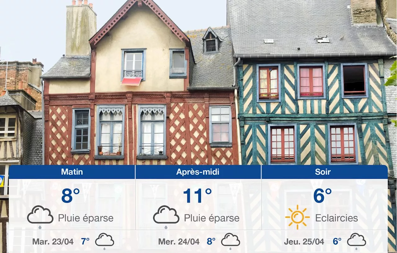 Météo Rennes: prévisions du lundi 22 avril 2024