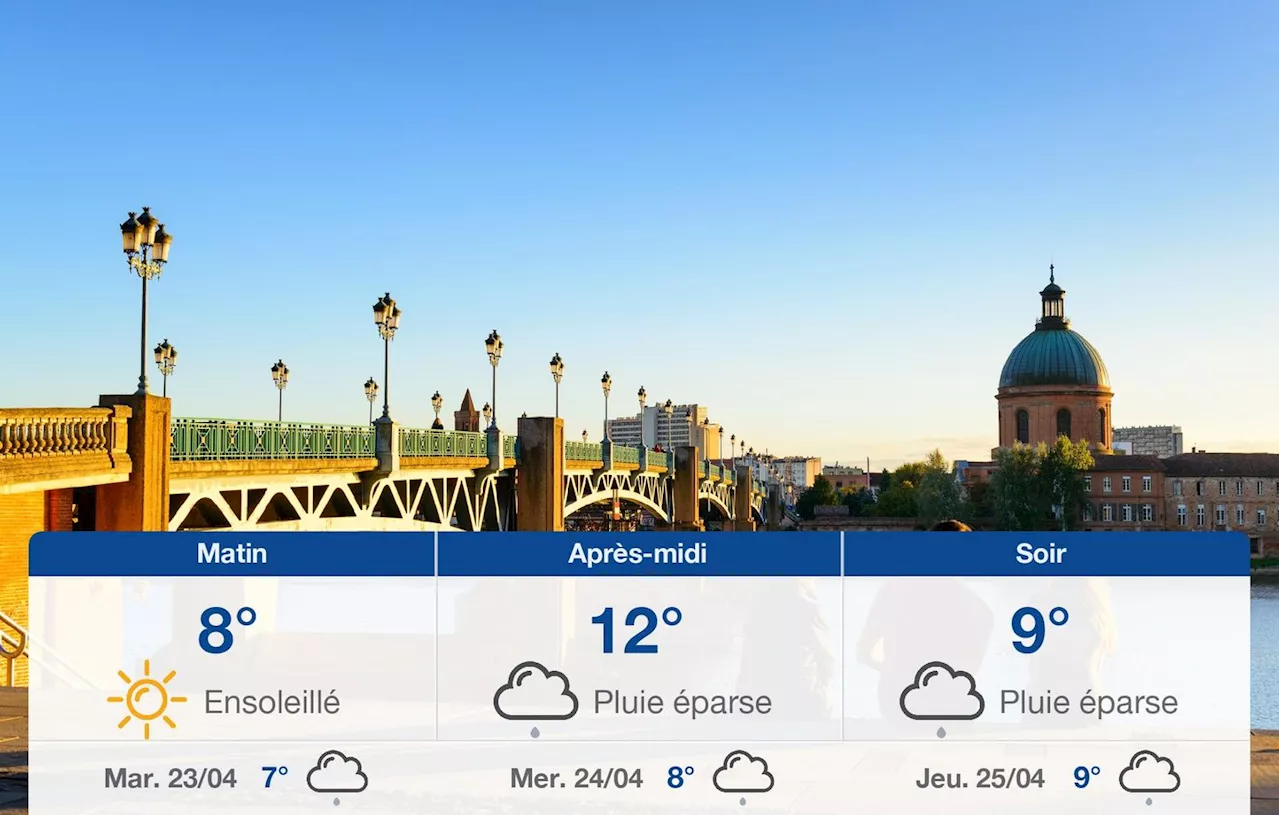Météo Toulouse: prévisions du lundi 22 avril 2024