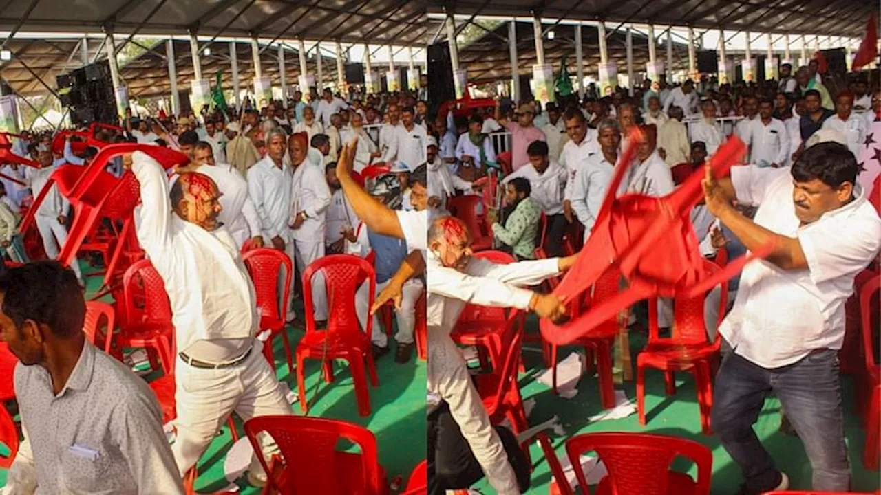 INDIA: 'कल्पना करें वे अगर सत्ता में आ गए तो क्या-क्या तोड़ेंगे'; रैली में कुर्सियां तोड़ने पर भाजपा का कटाक्ष