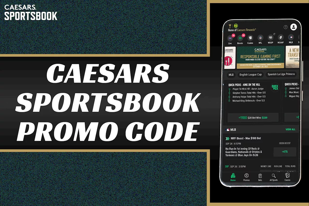 Caesars Sportsbook promo code AMNY81000 unlocks $1K first-bet on Sunday