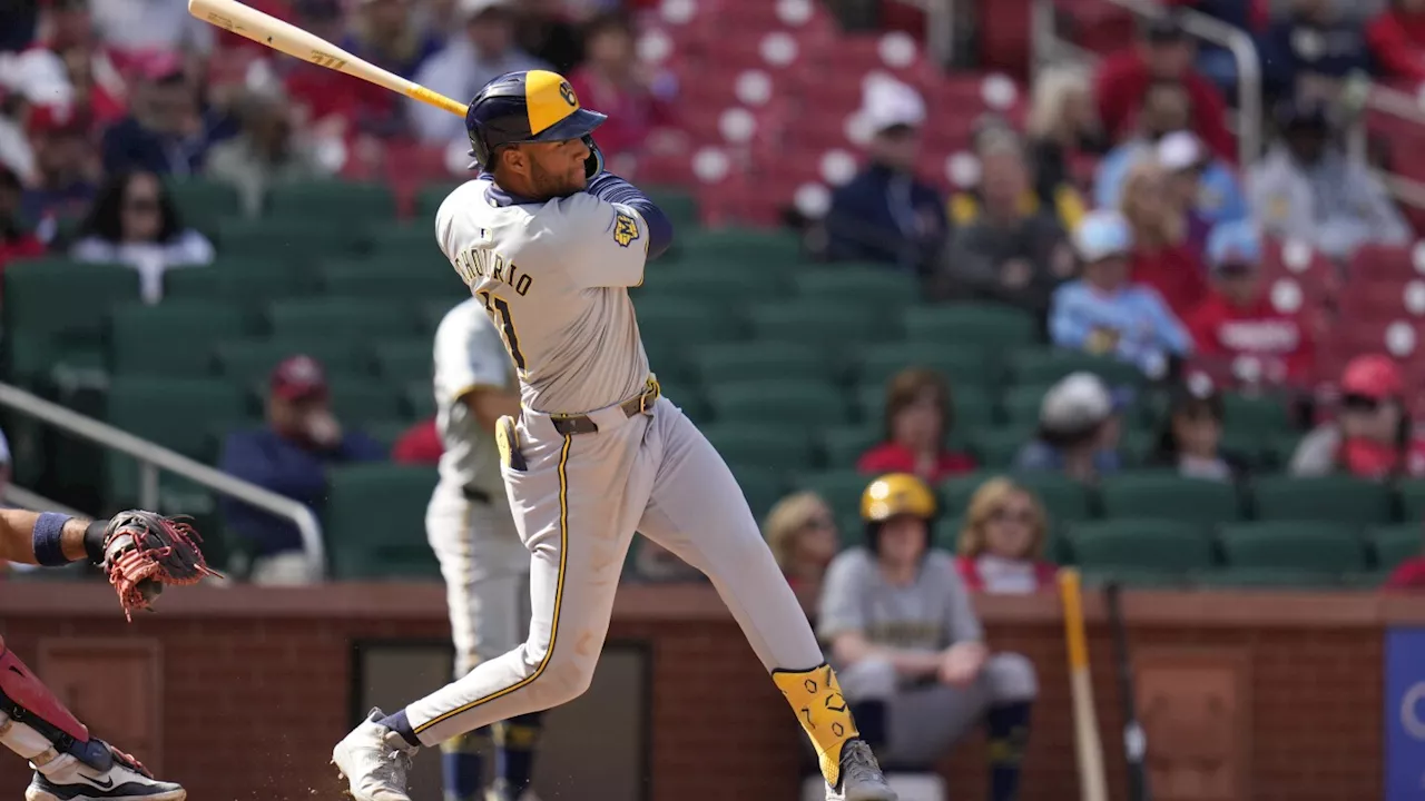 Brice Turang and Jackson Chourio hit back-to-back homers as Brewers beat Cardinals 12-5